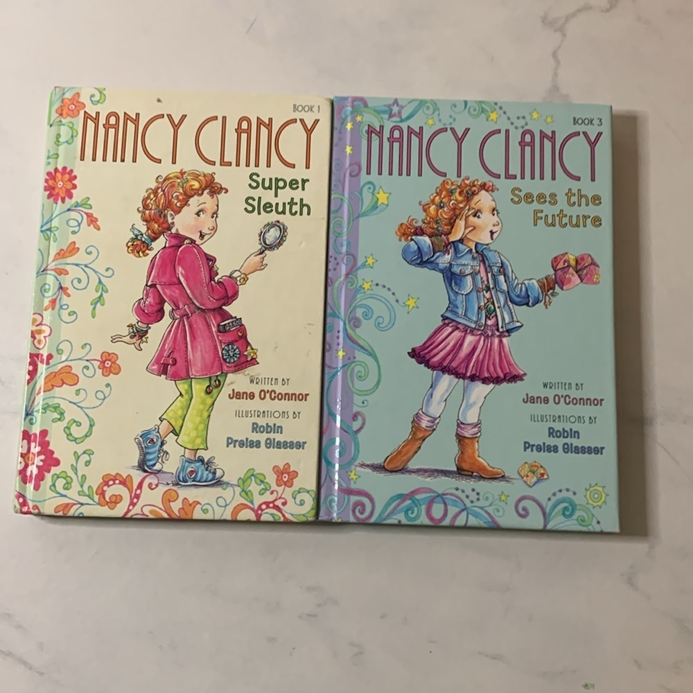 2 Nancy Clancy books book 3 in excellent condition book 1 in good condition